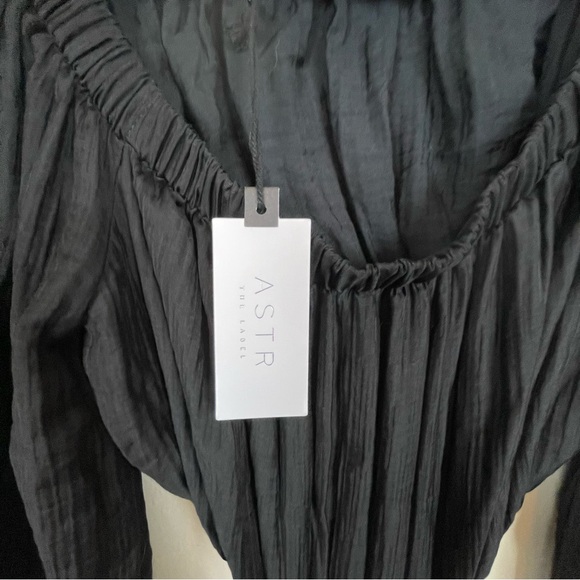 ASTR the Label Cassian Cutout Off The Shoulder Midi Dress Size Medium - Picture 13 of 13